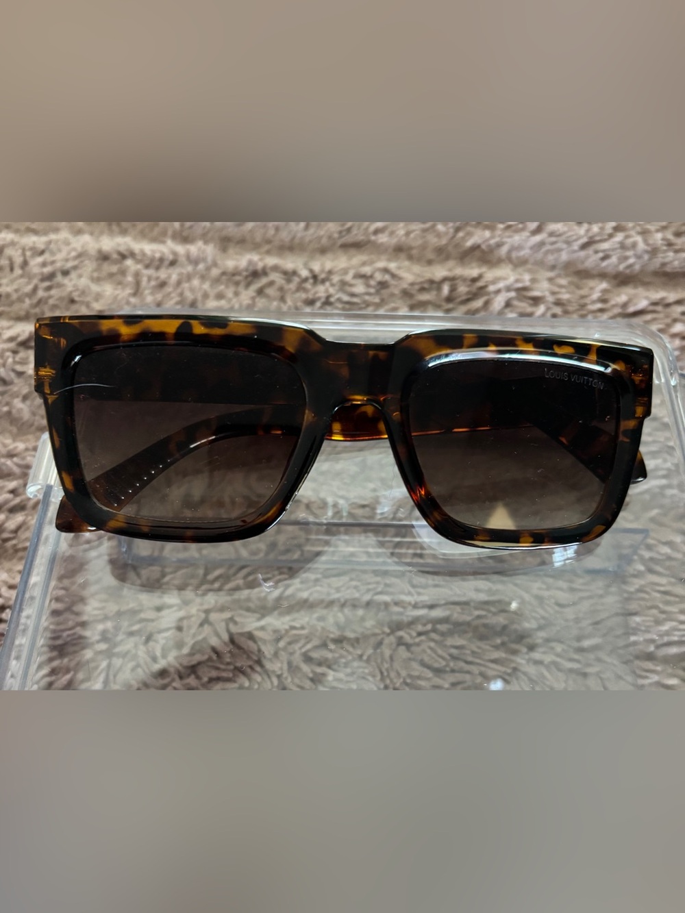 Tortoiseshell Square Sunglasses - Brown